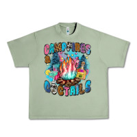 Oil Green campfires and coctails Urban Heavy Tee - Zillion Design Studio