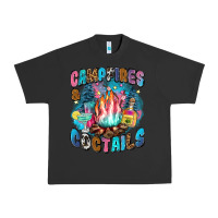 Pigment Black campfires and coctails Urban Heavy Tee - Zillion Design Studio