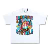 White campfires and coctails Urban Heavy Tee - Zillion Design Studio