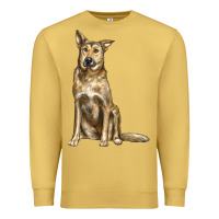 Antique Gold chinook dog Premium Sweatshirt - LillyAllenDesigns