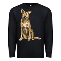 Black chinook dog Premium Sweatshirt - LillyAllenDesigns