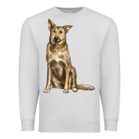 Dove Grey chinook dog Premium Sweatshirt - LillyAllenDesigns