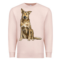 Pale Pink chinook dog Premium Sweatshirt - LillyAllenDesigns
