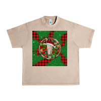 French Oak Christmas bull skull Urban Heavy Tee - BarkalooDesign