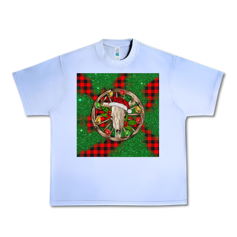 Christmas Bull Skull Urban Heavy Tee by BarkalooDesign | Teevron