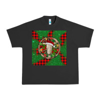 Pigment Black Christmas bull skull Urban Heavy Tee - BarkalooDesign