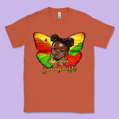 Juneteenth Butterfly Black Girl Classic Tee Designed By Hra Design Shop
