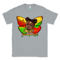 Heather Grey juneteenth butterfly black girl Classic Tee - HRA Design Shop