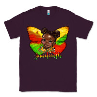Plum juneteenth butterfly black girl Classic Tee - HRA Design Shop