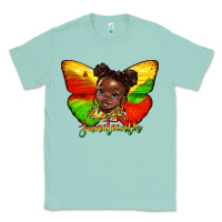 Seafoam juneteenth butterfly black girl Classic Tee - HRA Design Shop