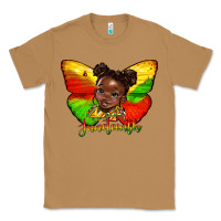Toasted Coconut juneteenth butterfly black girl Classic Tee - HRA Design Shop