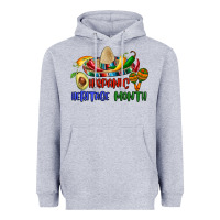 Heather Grey hispanic heritage month Heavyweight Hoodie - BundleAndBundleShop