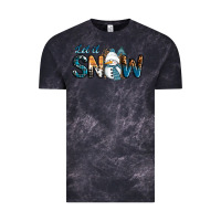 Cloud Black Let It Snow Snowman Vintage Tee - RanaPortraitStore