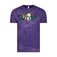 Cloud Purple Let It Snow Snowman Vintage Tee - RanaPortraitStore
