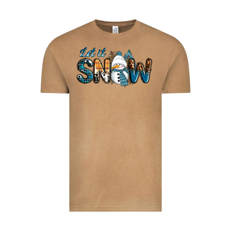 Let It Snow Snowman Vintage Tee by RanaPortraitStore | Teevron
