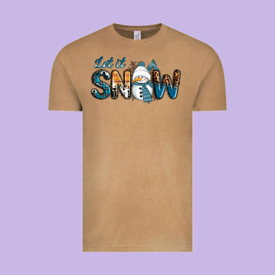 Vintage Tee Let It Snow Snowman