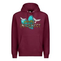 Burgundy perfectly imperfect Premium Hoodie - NancyCooperArtShop