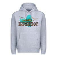 Heather Grey perfectly imperfect Premium Hoodie - NancyCooperArtShop