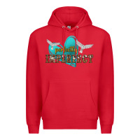 Red perfectly imperfect Premium Hoodie - NancyCooperArtShop
