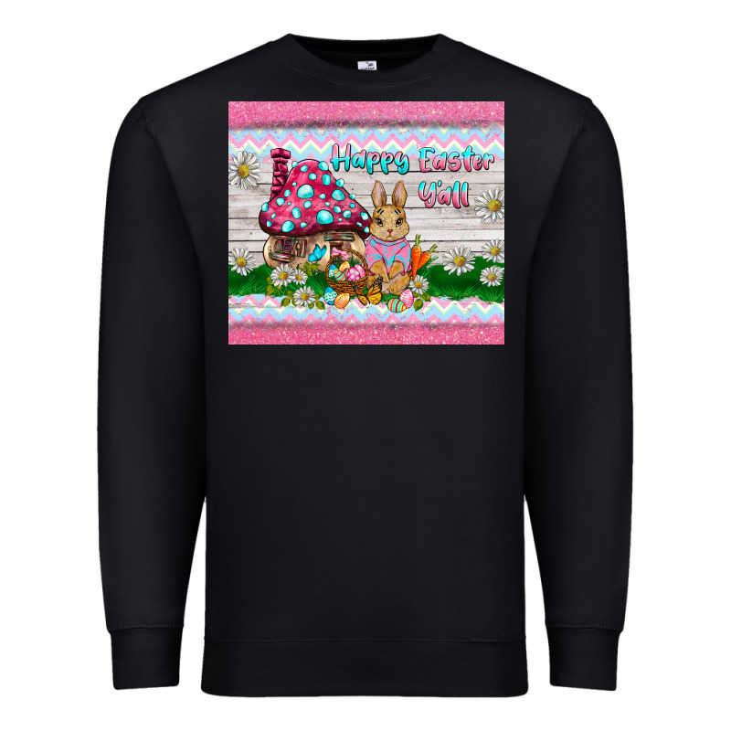 Happy Easter Y'all  Rabbit Premium Sweatshirt by BarkalooDesign | Teevron
