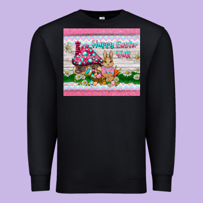 Happy Easter Y'all  Rabbit Premium Sweatshirt Designed By Barkaloodesign