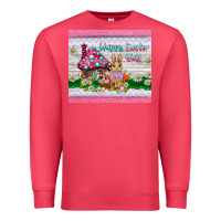 Cardinal happy easter y'all  rabbit Premium Sweatshirt - BarkalooDesign
