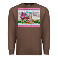 Chestnut happy easter y'all  rabbit Premium Sweatshirt - BarkalooDesign