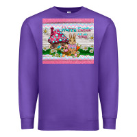 Purple happy easter y'all  rabbit Premium Sweatshirt - BarkalooDesign