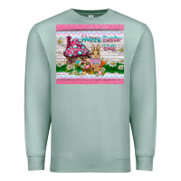 Seafoam happy easter y'all  rabbit Premium Sweatshirt - BarkalooDesign