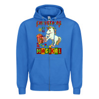 True Royal christmas magical unicorn Zipper Hoodie - FaDigitalArtStudio