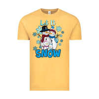 Vintage Mustard Let It Snow Vintage Tee - RanaPortraitStore