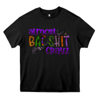 Black almost bat shit crayz Heavy Core Tee - SublimationCraftShop