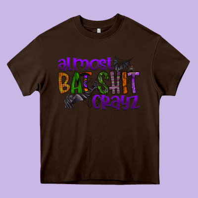 Almost Bat Shit Crayz Heavy Core Tee Designed By Sublimationcraftshop