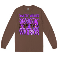 Chestnut Domestic Violence Warrior Afro Gnomes Long Sleeve Tee - texasbilliewilder