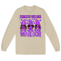 Mushroom Domestic Violence Warrior Afro Gnomes Long Sleeve Tee - texasbilliewilder