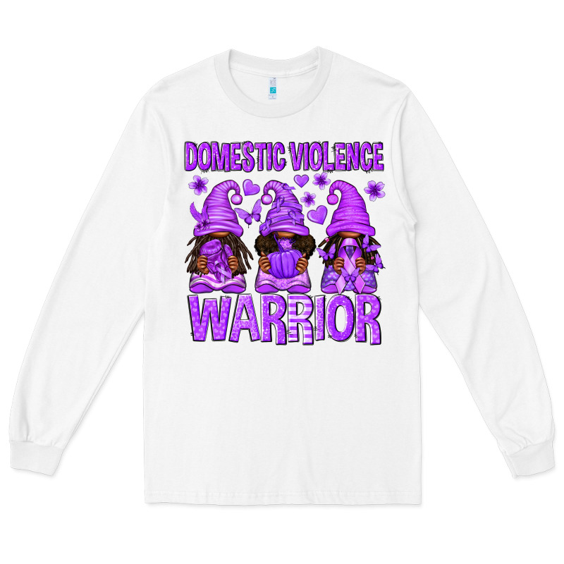 Domestic Violence Warrior Afro Gnomes Long Sleeve Tee by texasbilliewilder | Teevron