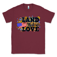 Burgundy Land that we love 4th of July Classic Tee - Neo Western
