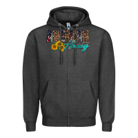 Charcoal Heather american honey Zipper Hoodie - RacoonDesign