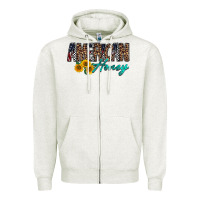 Oatmeal Heather american honey Zipper Hoodie - RacoonDesign