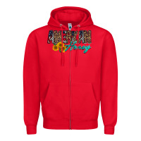 Red american honey Zipper Hoodie - RacoonDesign