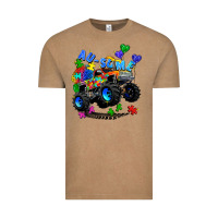 Vintage Coffee monster truck au some Vintage Tee - Zillion Design Studio