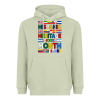 Matcha hispanic haritage month flags Heavyweight Hoodie - BundleAndBundleShop