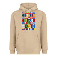 Hispanic Haritage Month Flags Heavyweight Hoodie | Teevron