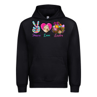 Black Peace Love Easter Urban Hoodie - BundleAndBundleShop