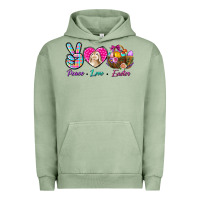 Pigment Oil Green Peace Love Easter Urban Hoodie - BundleAndBundleShop