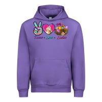 Tulip Peace Love Easter Urban Hoodie - BundleAndBundleShop