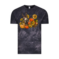 Cloud Black donkey sunflower and pumpkin farm Vintage Tee - BarkalooDesign