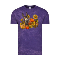 Cloud Purple donkey sunflower and pumpkin farm Vintage Tee - BarkalooDesign