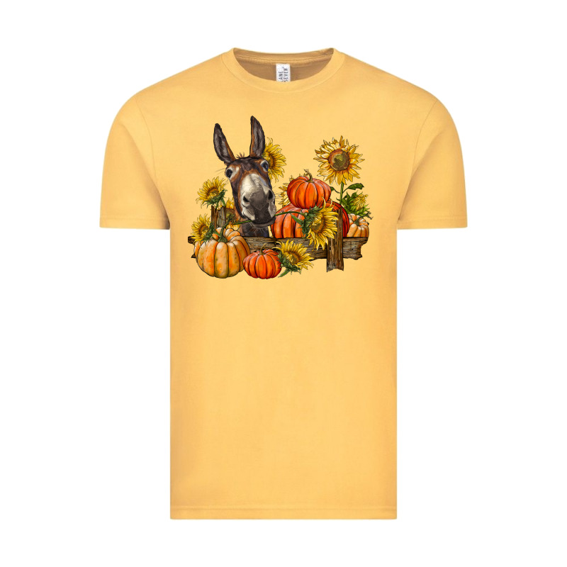 Donkey Sunflower And Pumpkin Farm Vintage Tee by BarkalooDesign | Teevron