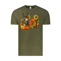 Vintage Olive donkey sunflower and pumpkin farm Vintage Tee - BarkalooDesign